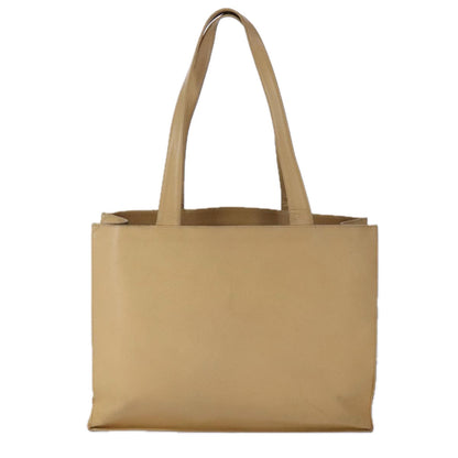 CHANEL Tote Bag Caviar Skin Beige Gold CC bs21315