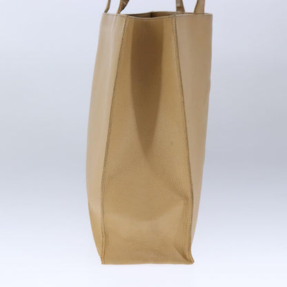 CHANEL Tote Bag Caviar Skin Beige Gold CC bs21315