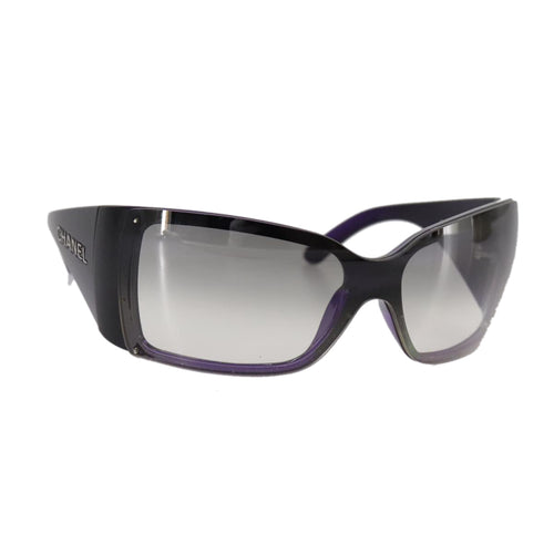 CHANEL Sunglasses plastic Purple CC bs21339