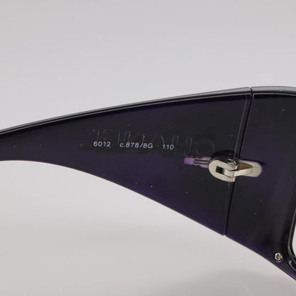CHANEL Sunglasses plastic Purple CC bs21339