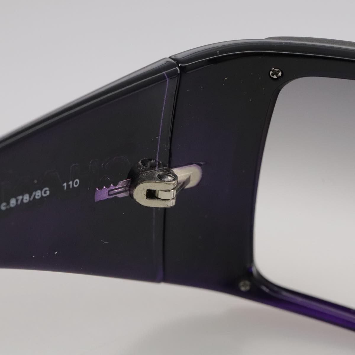 CHANEL Sunglasses plastic Purple CC bs21339