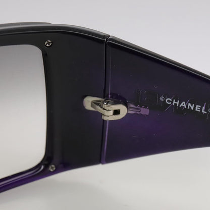 CHANEL Sunglasses plastic Purple CC bs21339