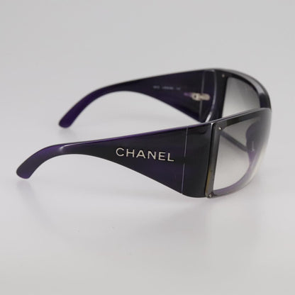 CHANEL Sunglasses plastic Purple CC bs21339