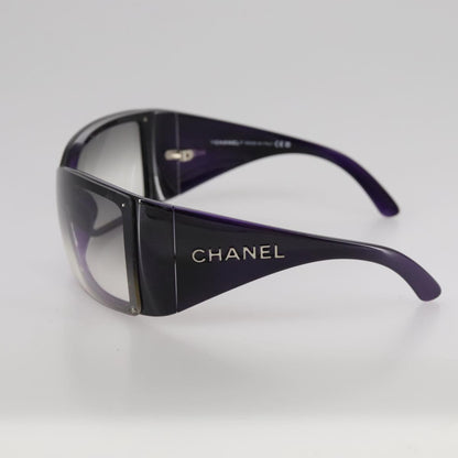 CHANEL Sunglasses plastic Purple CC bs21339