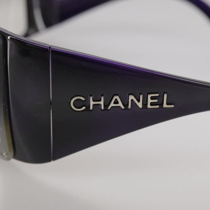 CHANEL Sunglasses plastic Purple CC bs21339