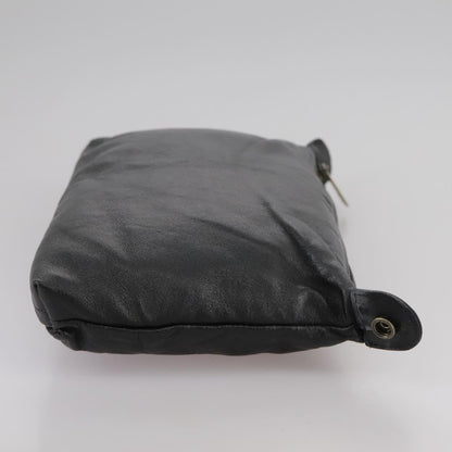 CHANEL Pouch Leather Black CC bs21499