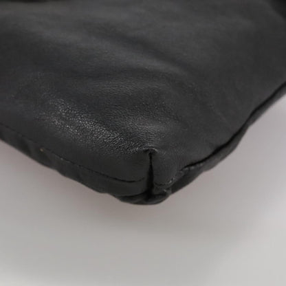 CHANEL Pouch Leather Black CC bs21499