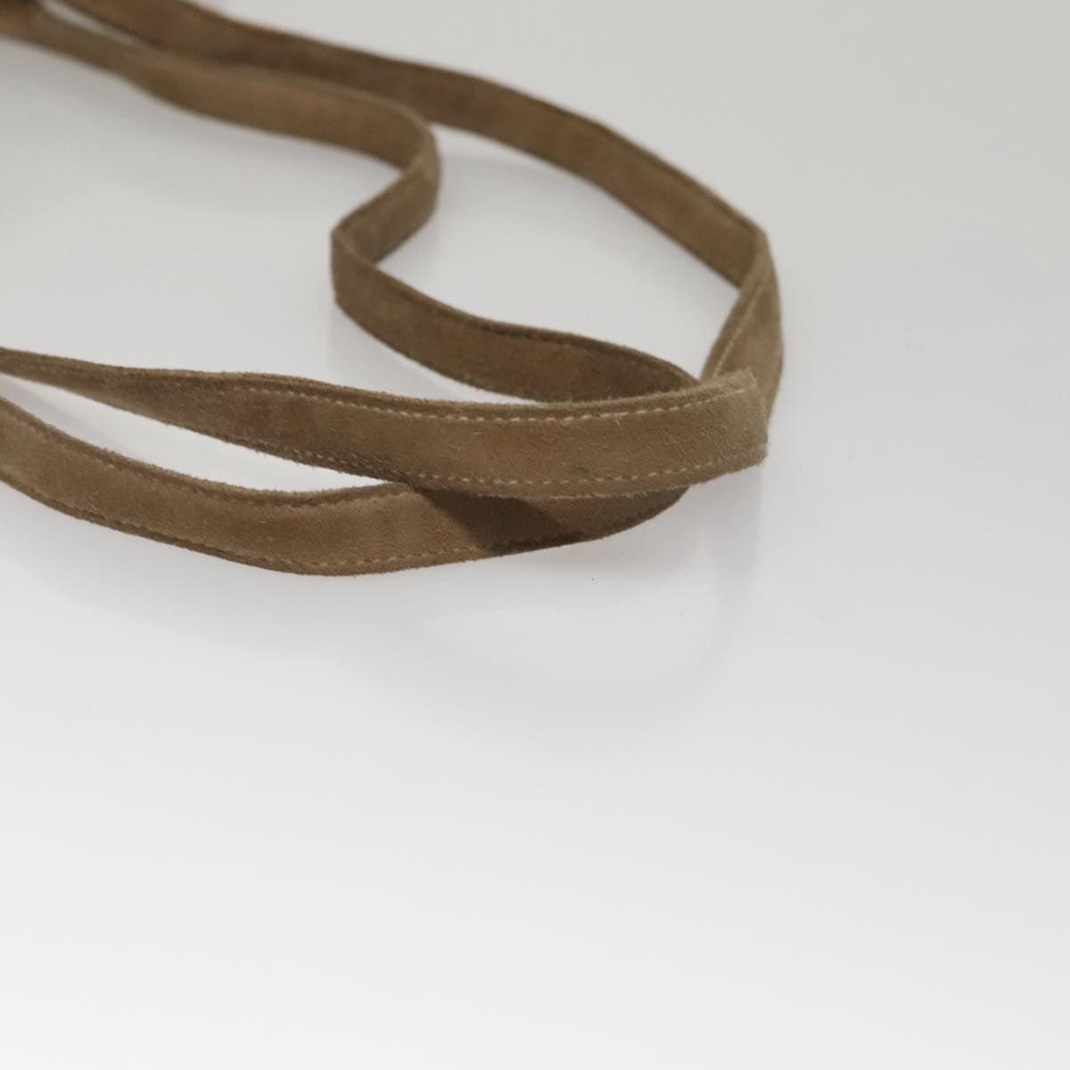 CHANEL Choco Bar line Tote Bag Suede Beige CC bs21624