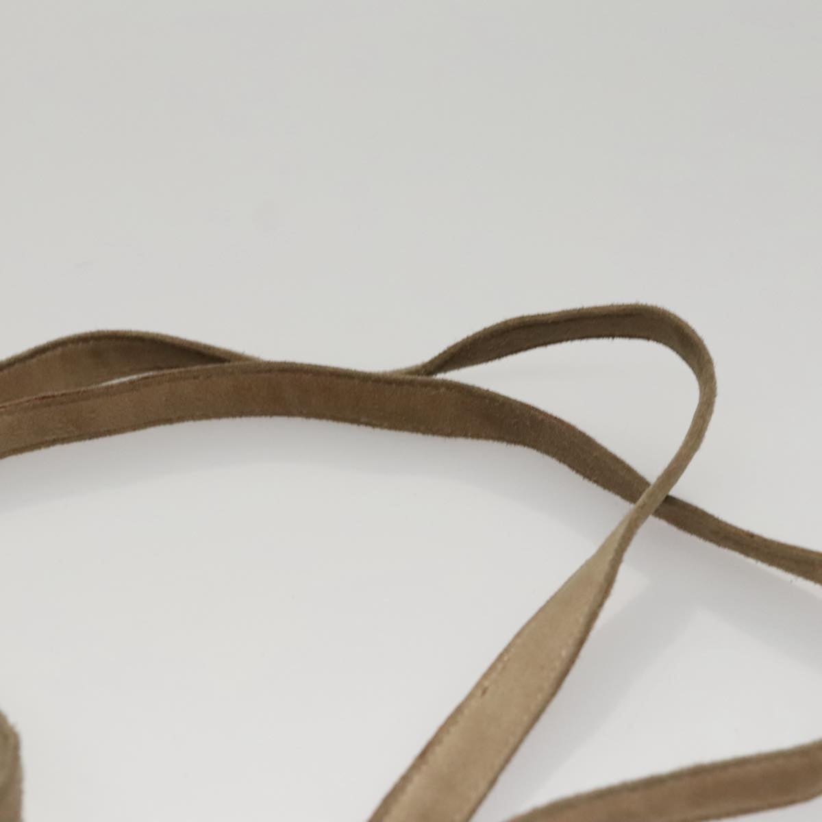 CHANEL Choco Bar line Tote Bag Suede Beige CC bs21624