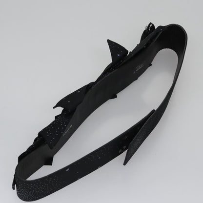 CHANEL Belt Leather 29.9"" Black CC bs21650