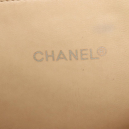 CHANEL Matelasse Chain Tote Bag Lamb Skin Beige Gold CC bs21670