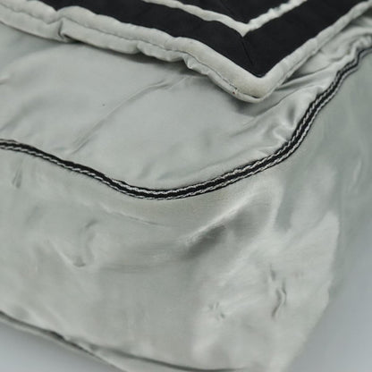 CHANEL Sports Shoulder Bag Nylon Silver CC bs21716