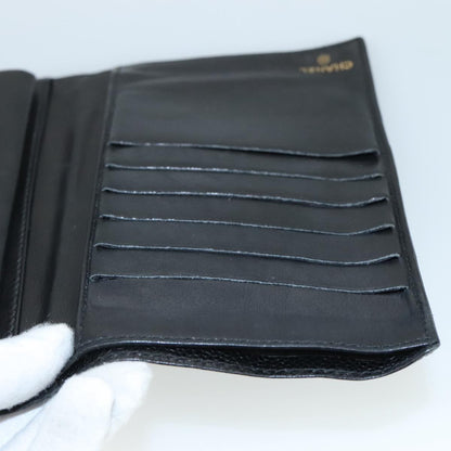 CHANEL Long Wallet Caviar Skin Black CC bs21729
