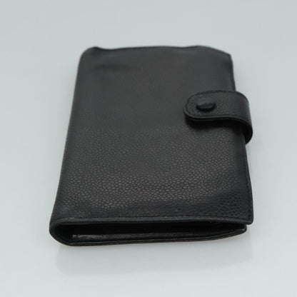 CHANEL Long Wallet Caviar Skin Black CC bs21729