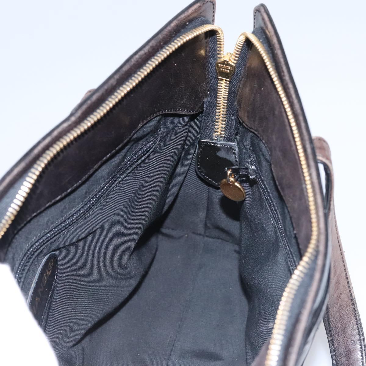CHANEL COCO Mark Tote Bag Patent Leather Black Gold CC bs21837