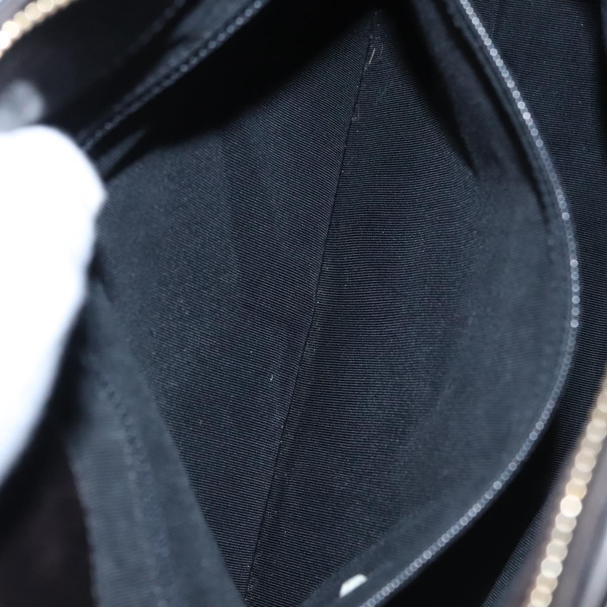 CHANEL COCO Mark Tote Bag Patent Leather Black Gold CC bs21837