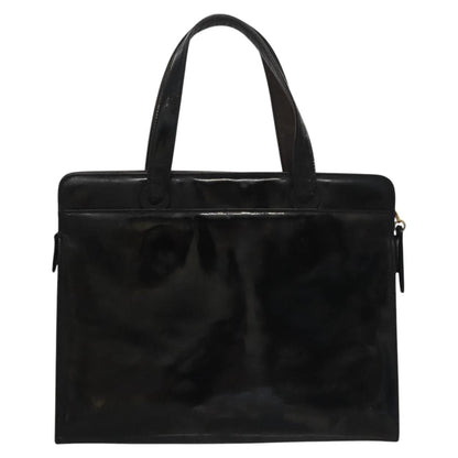 CHANEL COCO Mark Tote Bag Patent Leather Black Gold CC bs21837