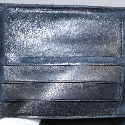 CHANEL Bicolore Wallet Leather Black Gold CC bs21857