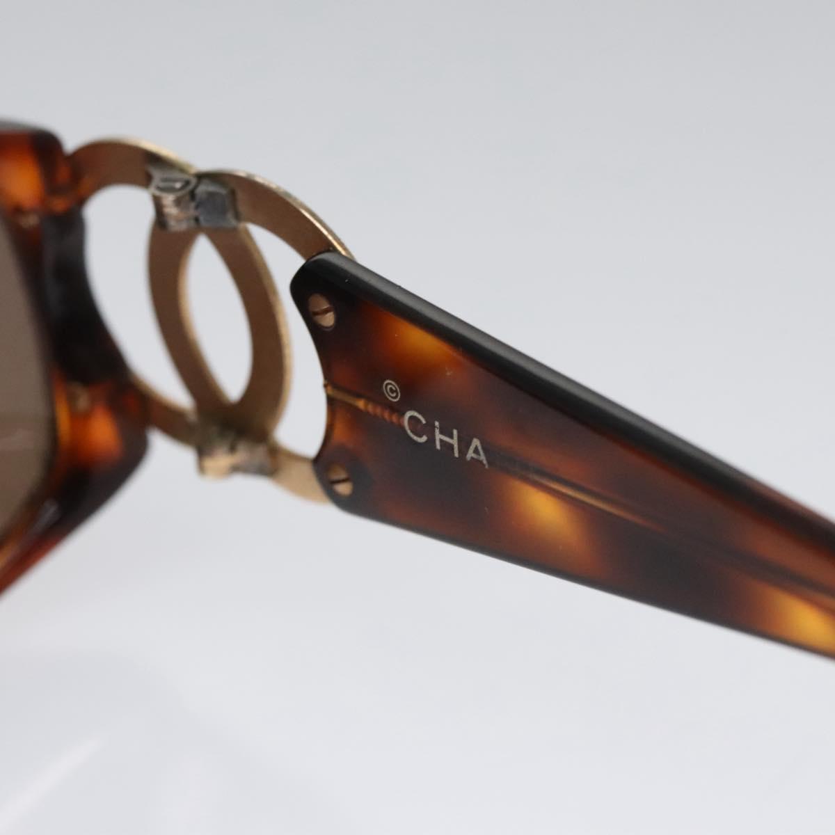 CHANEL Sunglasses Plastic Brown CC bs22163