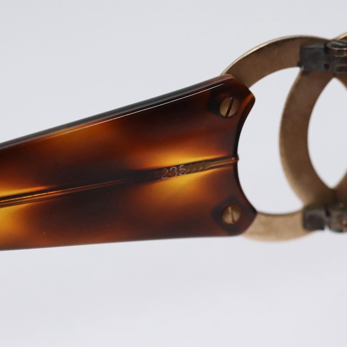 CHANEL Sunglasses Plastic Brown CC bs22163