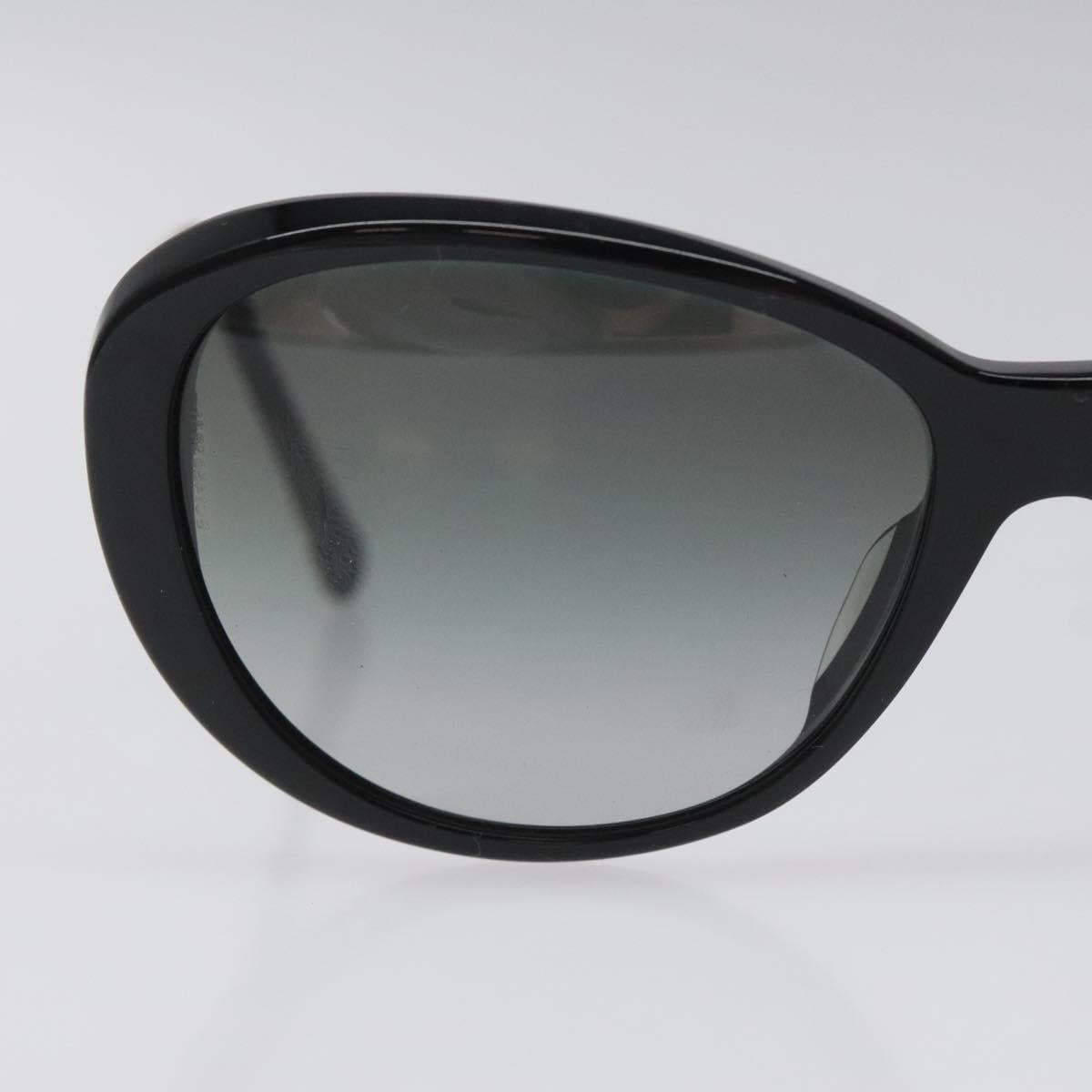 CHANEL Tweed Sunglasses Plastic Black CC bs22164