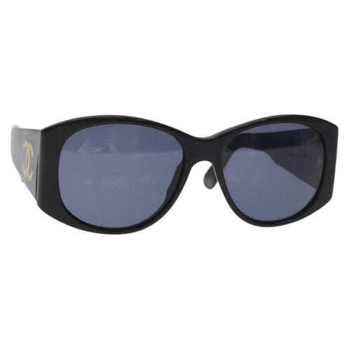 CHANEL Sunglasses Plastic Black CC bs22166