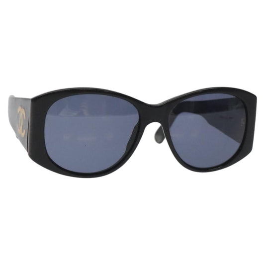 CHANEL Sunglasses Plastic Black CC bs22166