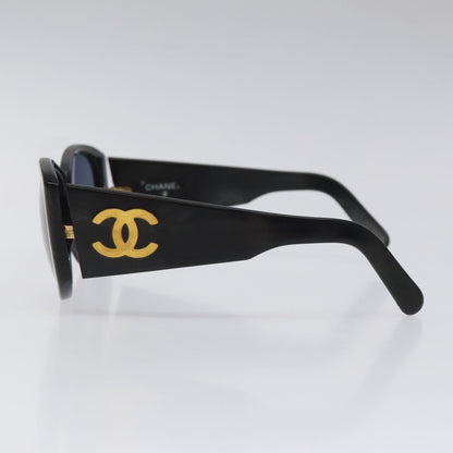 CHANEL Sunglasses Plastic Black CC bs22166
