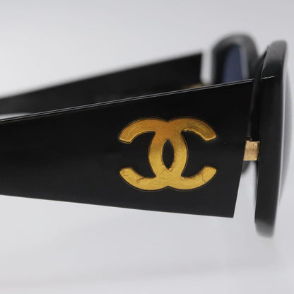 CHANEL Sunglasses Plastic Black CC bs22166