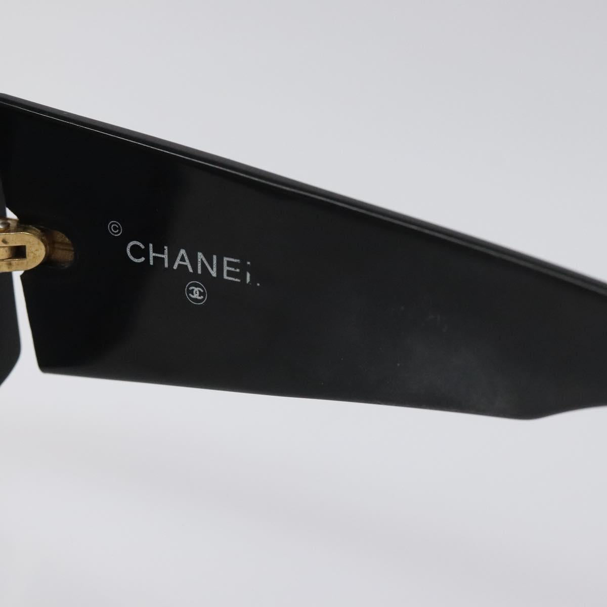 CHANEL Sunglasses Plastic Black CC bs22166