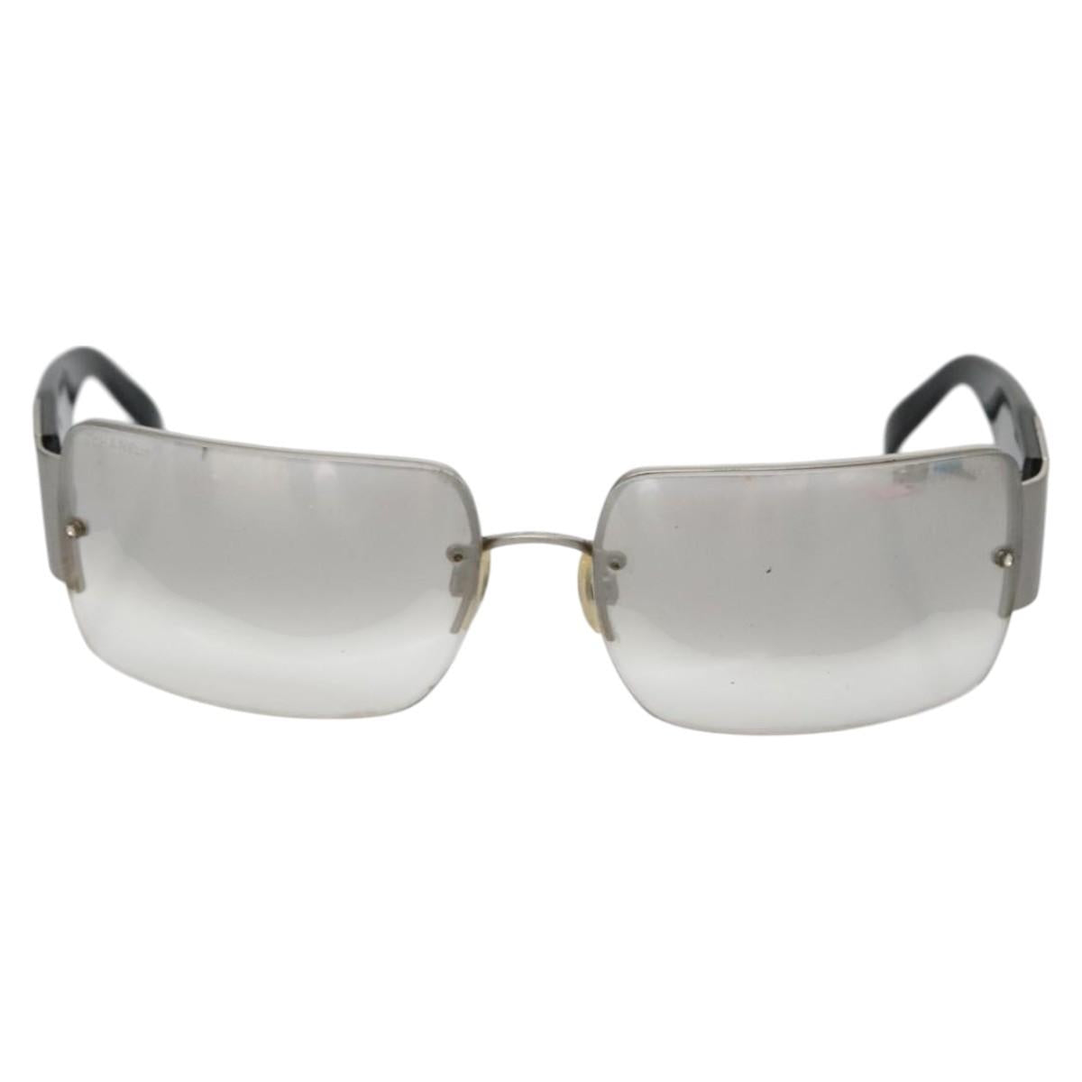 CHANEL Sunglasses Plastic Black CC bs22172