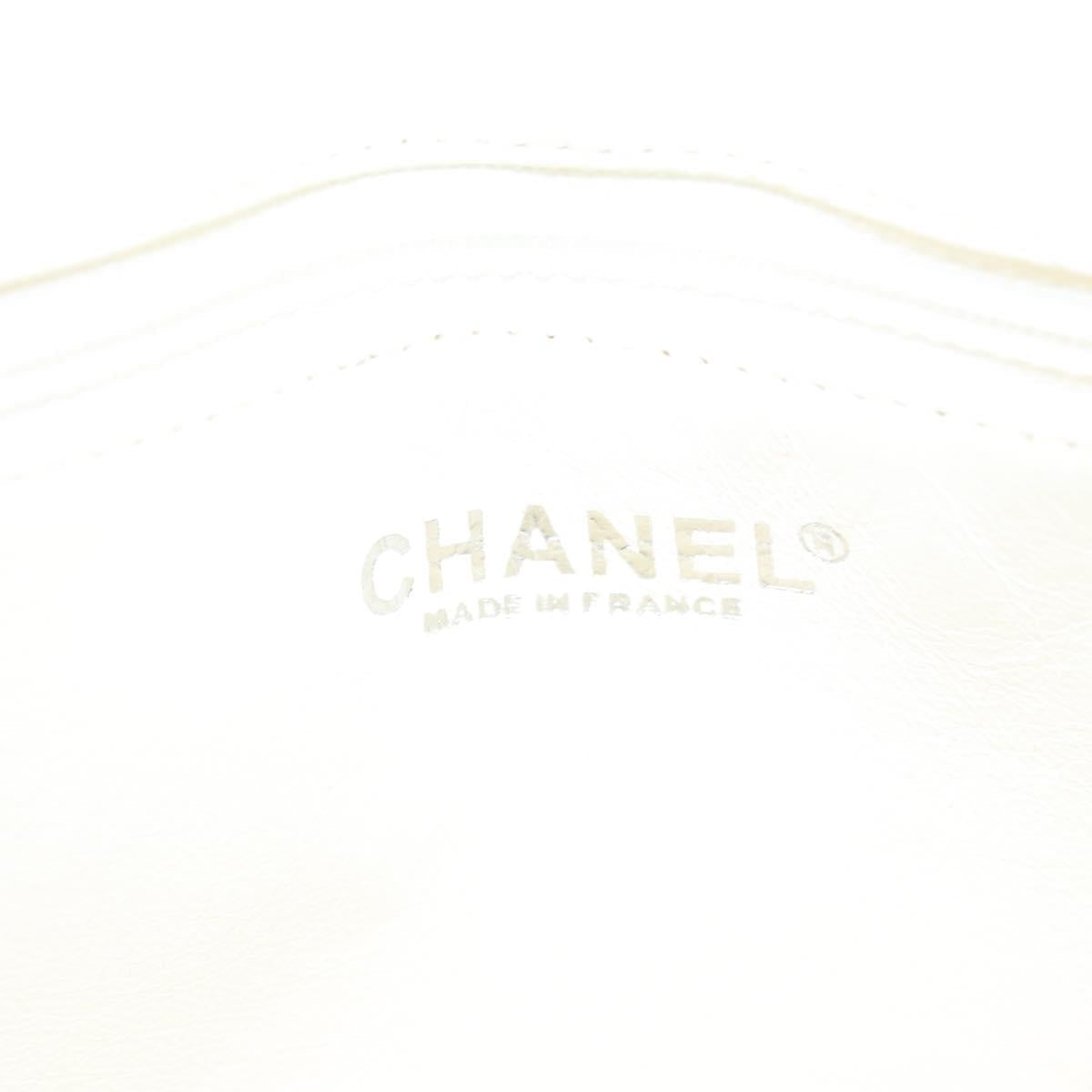CHANEL Matelasse Shoulder Bag Canvas Gray Silver CC bs22261