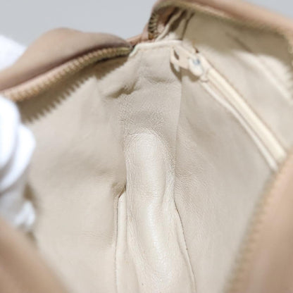 CHANEL Matelasse Pouch Lamb Skin Beige Gold CC bs22262