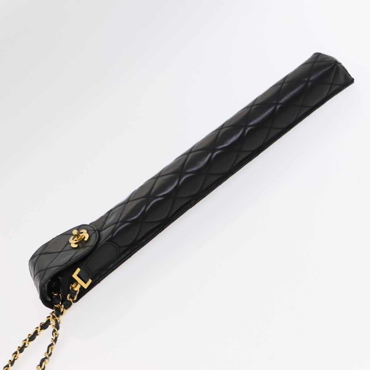 CHANEL & Umbrella Holder Umbrella Nylon Patent Leather Black CC bs22266