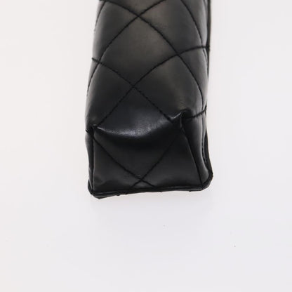 CHANEL & Umbrella Holder Umbrella Nylon Patent Leather Black CC bs22266