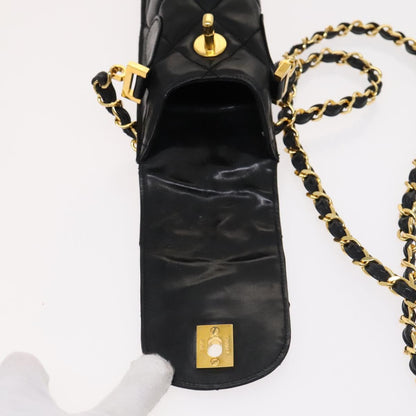 CHANEL & Umbrella Holder Umbrella Nylon Patent Leather Black CC bs22266