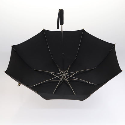 CHANEL & Umbrella Holder Umbrella Nylon Patent Leather Black CC bs22266