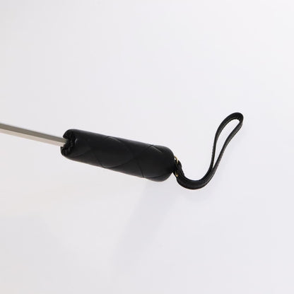 CHANEL & Umbrella Holder Umbrella Nylon Patent Leather Black CC bs22266