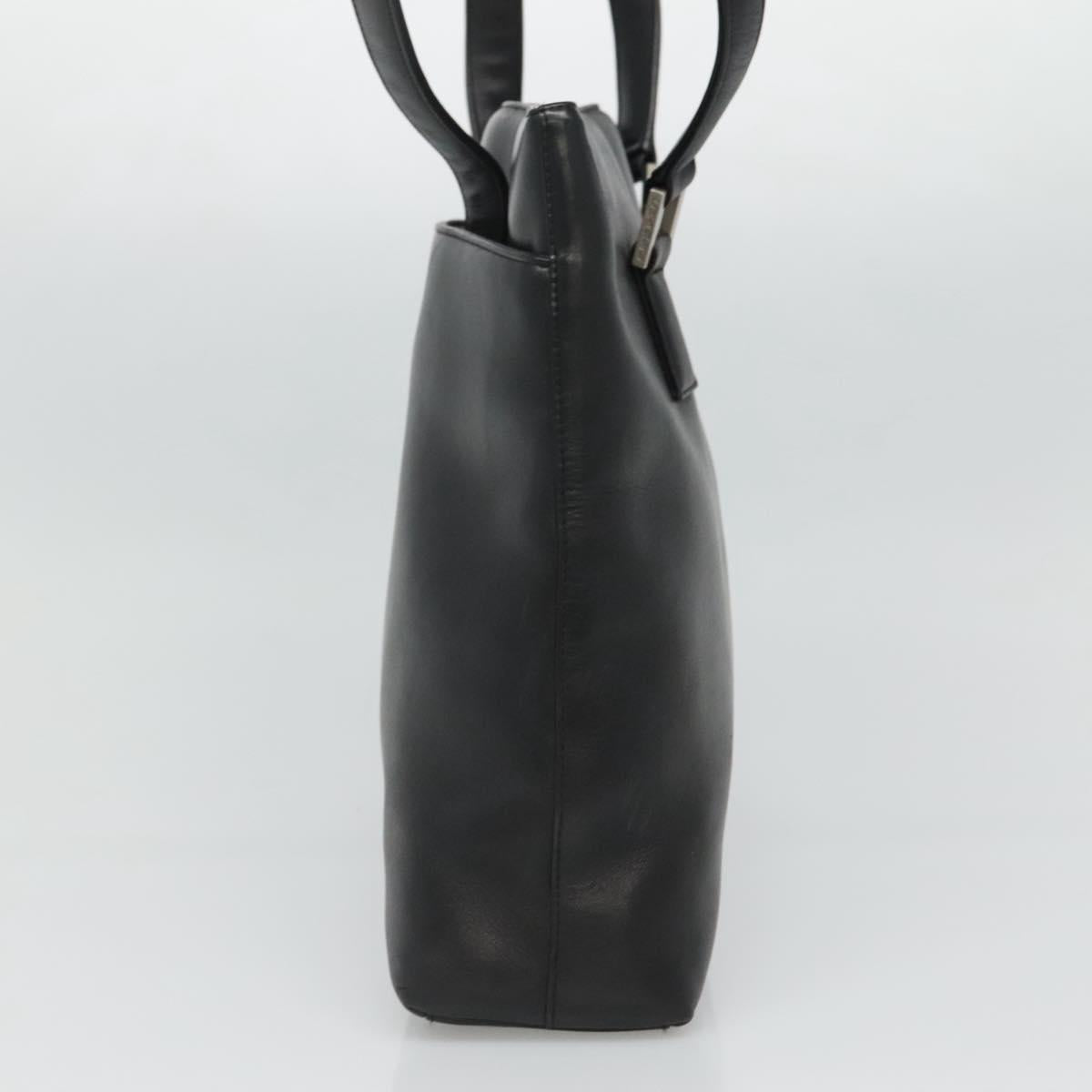 CHANEL Shoulder Bag Leather Black CC bs22384