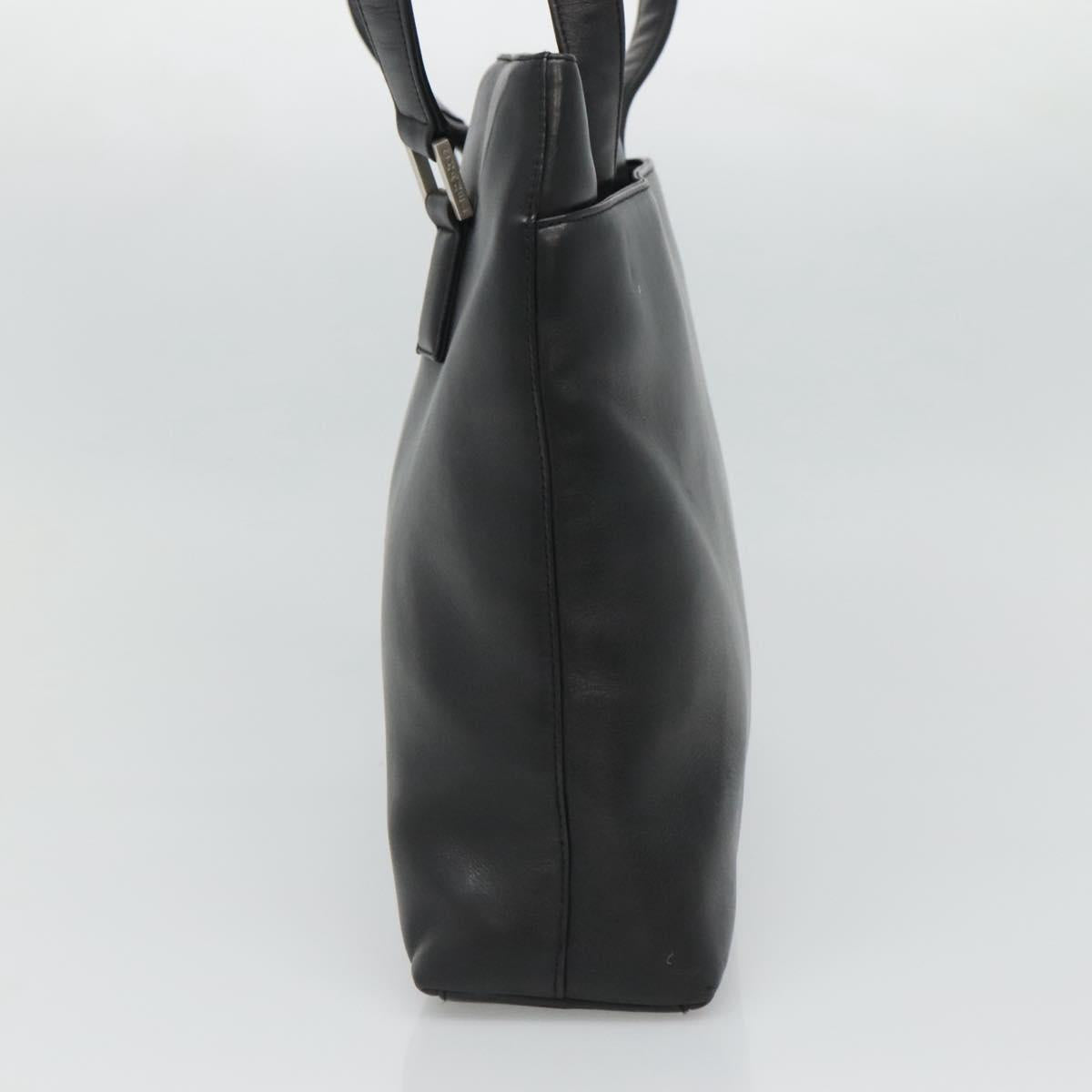 CHANEL Shoulder Bag Leather Black CC bs22384