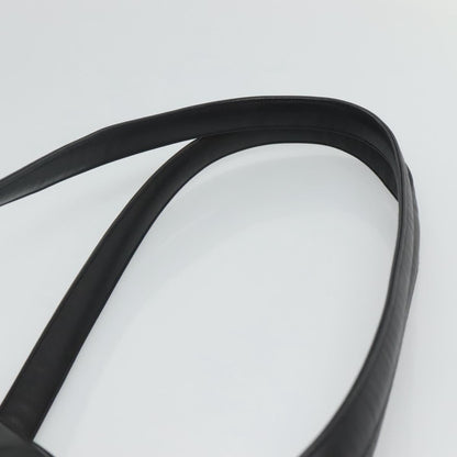 CHANEL Shoulder Bag Leather Black CC bs22384