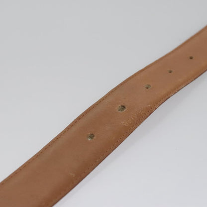 CHANEL Belt Leather 40.9"" Gold White CC bs22410