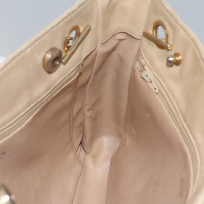 CHANEL Matelasse Chain Shoulder Bag Lamb Skin Beige CC bs22414