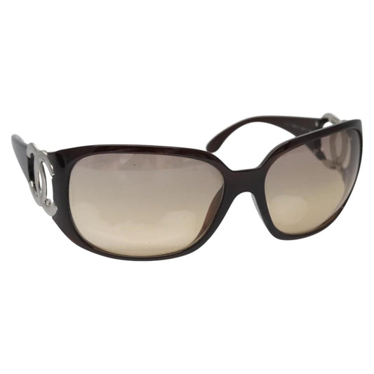 CHANEL Sunglasses plastic Brown CC bs22503