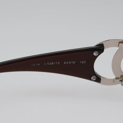 CHANEL Sunglasses plastic Brown CC bs22503