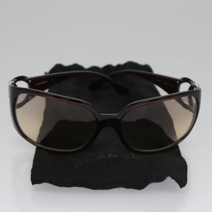 CHANEL Sunglasses plastic Brown CC bs22503