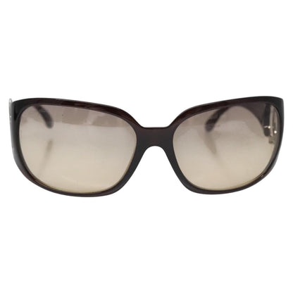 CHANEL Sunglasses plastic Brown CC bs22503