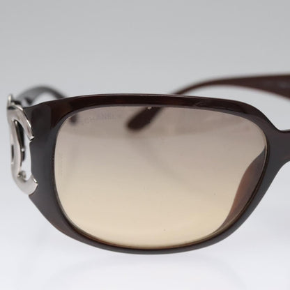 CHANEL Sunglasses plastic Brown CC bs22503