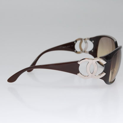 CHANEL Sunglasses plastic Brown CC bs22503