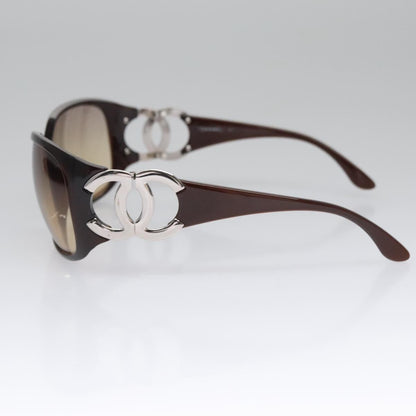 CHANEL Sunglasses plastic Brown CC bs22503